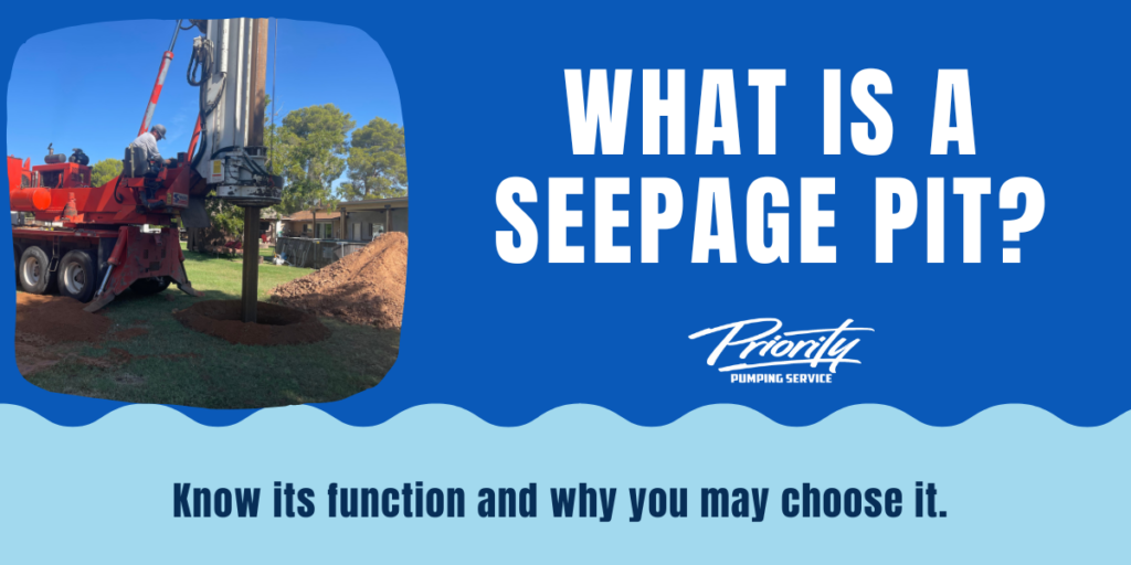 What is a seepage pit 2